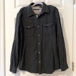 DKNY Tweed Utility Button-Down